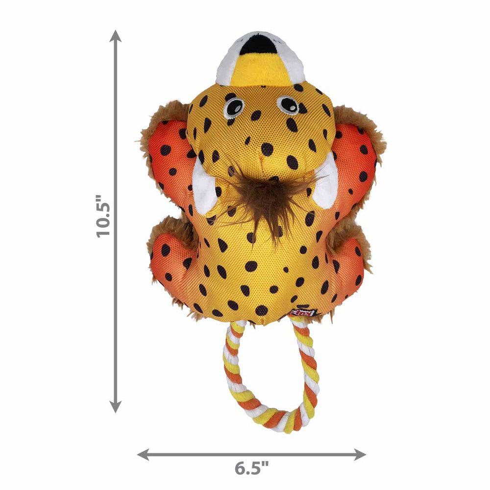 Kong cozie Tuggz Cheetah S/m 26x15x9,5 cm.