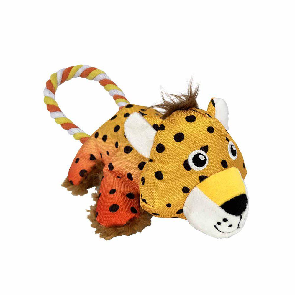 Kong cozie Tuggz Cheetah S/m 26x15x9,5 cm.