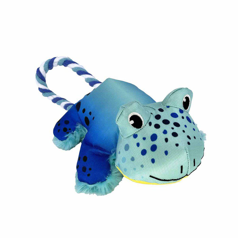 Kong cozie Tuggz frog S/M 25x14x10 cm.