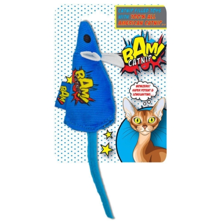 BAM! catnip blue mouse