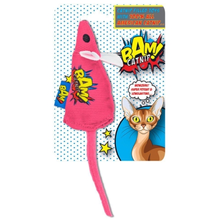 BAM! catnip pink mouse