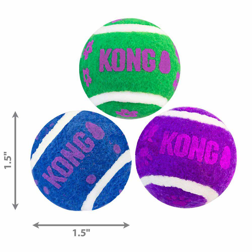 Kong cat active tennisball w/bells Ø4 cm.