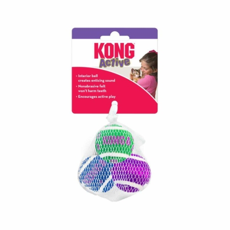 Kong cat active tennisball w/bells Ø4 cm.