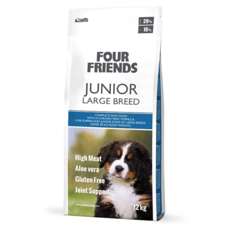 Four Friends junior large breed hundefoder.