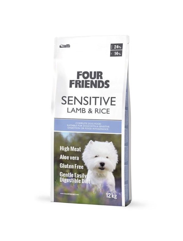 Four Friends sensitive hundefoder med lam & ris.