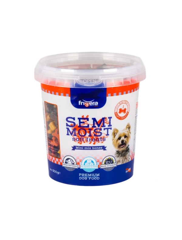 Frigera Semi-Moist soft mini bones mix 500 g.