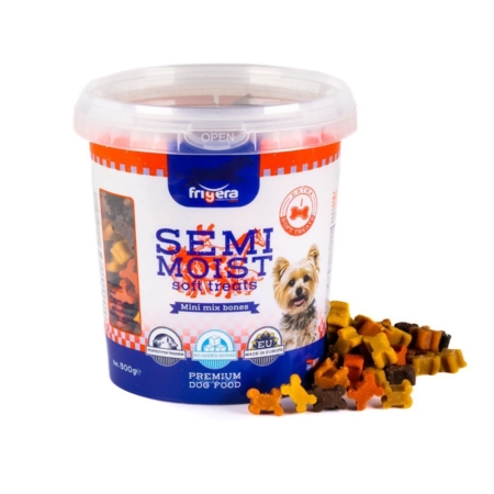 Frigera Semi-Moist soft mini bones mix 500 g.