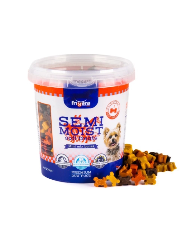 Frigera Semi-Moist soft mini bones mix 500 g.