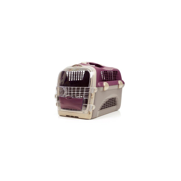 Catit pet cargo cabrio dyretransport i violet/grå, 51x33x35cm.