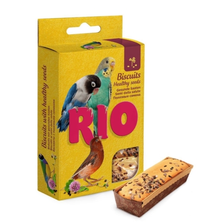 Rio kiks med frø.