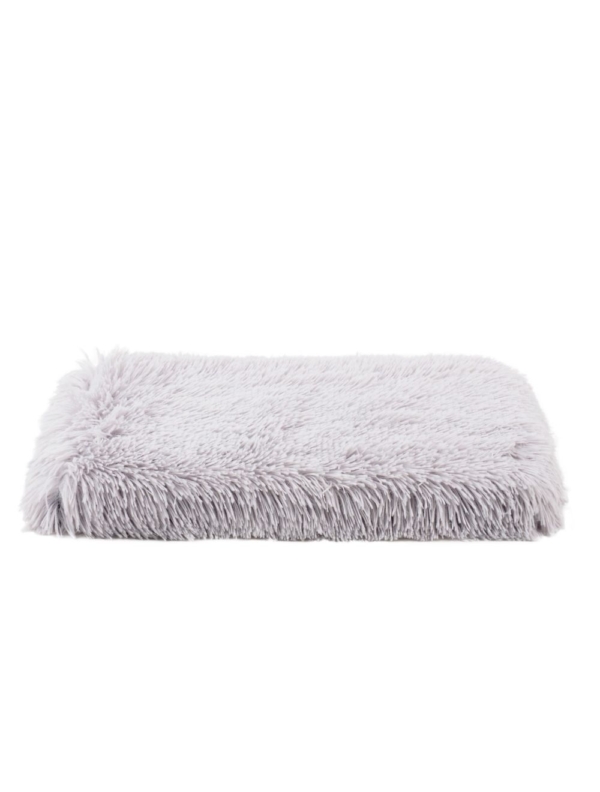 Fluffy kattepude til vindue lysegrå