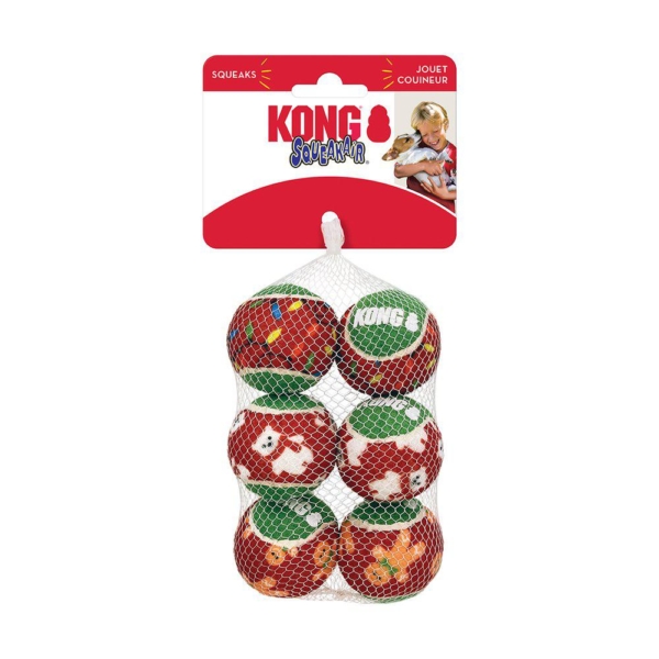 Kong Holiday Squeakair ball.