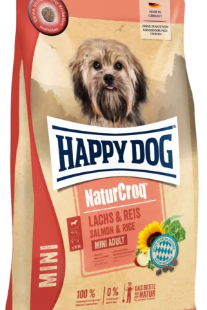 Happy Dog NaturCroq Mini Laks & Ris
