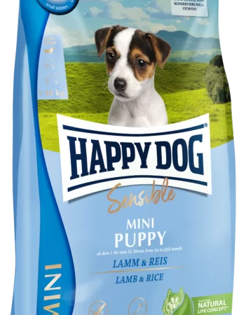 Happy Dog Mini Puppy Lam & ris 4 kg.