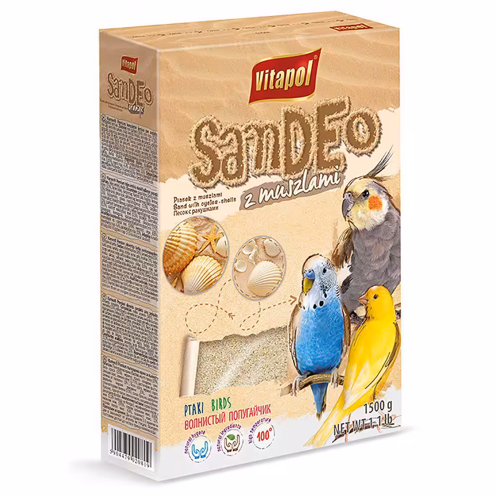 Vitapol fuglesand muslingeskaller 1,5 kg.