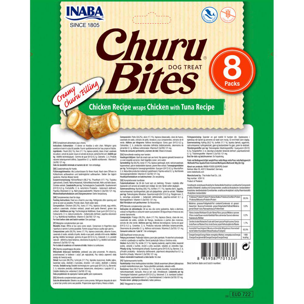 Churu Chicken With Tuna Bites til hund 8 stk. - Billede 2