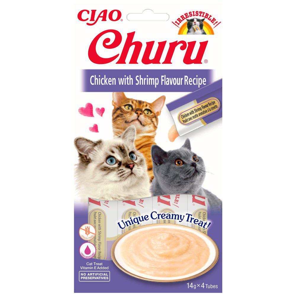 Churu kat med kylling og rejesmag