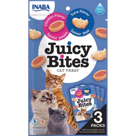 Churu juicy bites med kylling og tun