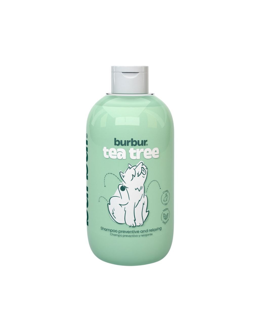 Burbur vegansk shampoo Tea Tree 400 ml.