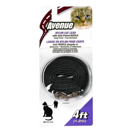 Catit line til kat 5 mm./120 cm. sort