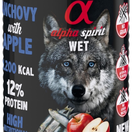 Alpha Spirit wet anchovy with red apple 400 g.