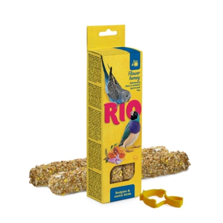 Rio sticks med honning til undulat og eksotiske fugle 2x40 g.