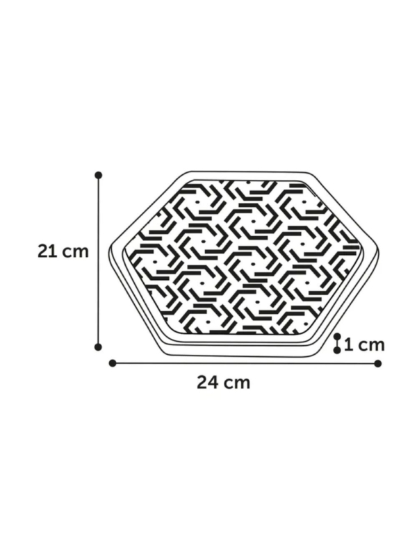 Flamingo slikkemåtte Jelly hexagon silikone. Assorteret