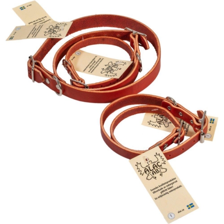 Alac læderhalsbånd brun