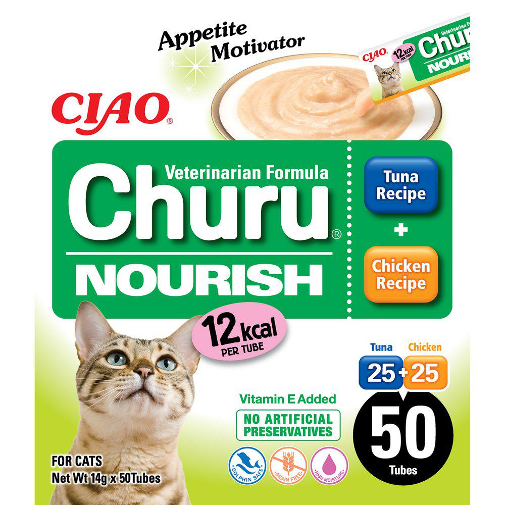 Churu kat tun og kylling