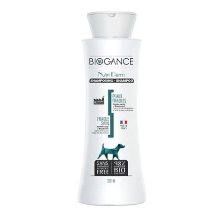Biogance dog nutri derm shampoo.