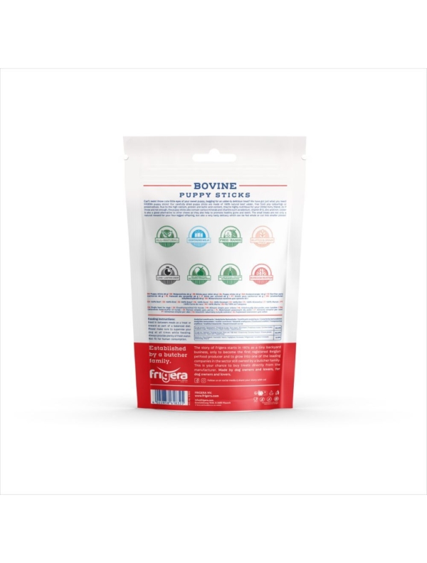 Frigera natural dog chews okse hvalpepinde 60 g.