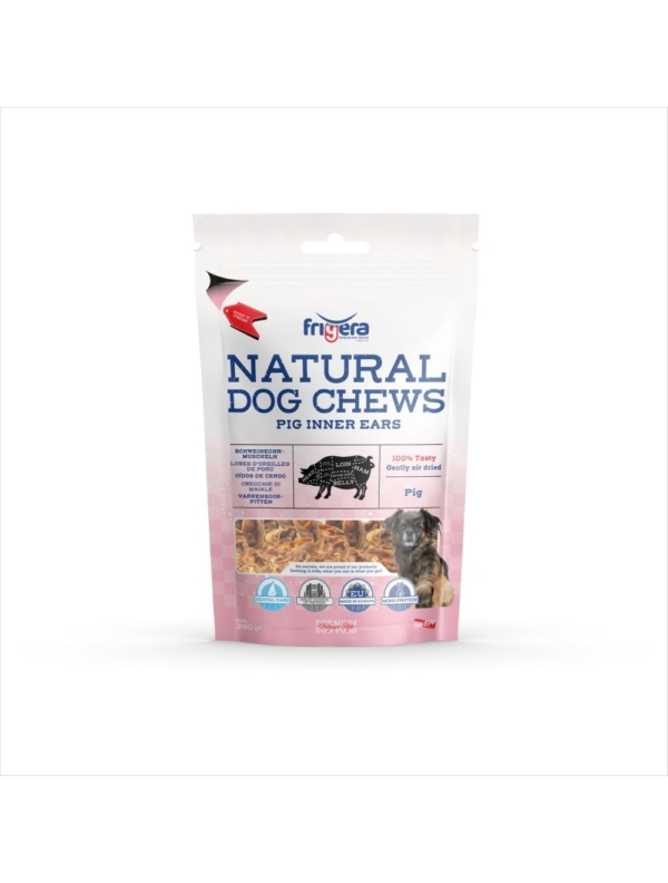 Frigera natural dog chews indre griseører 250 g