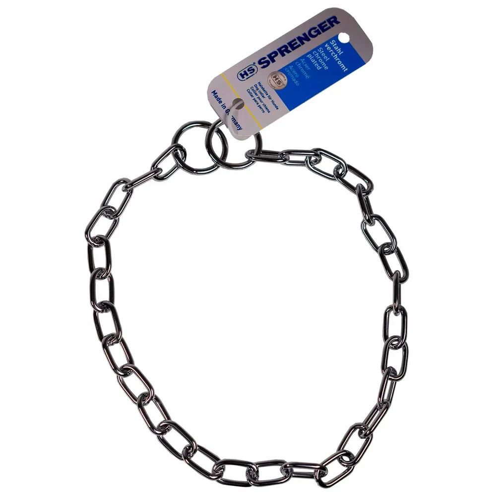 Sprenger HS kvælerhalsbånd i krom 3,4 mm. 59 cm.
