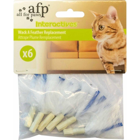 All For Paws interactive wack'a'feather refill 6 stk.