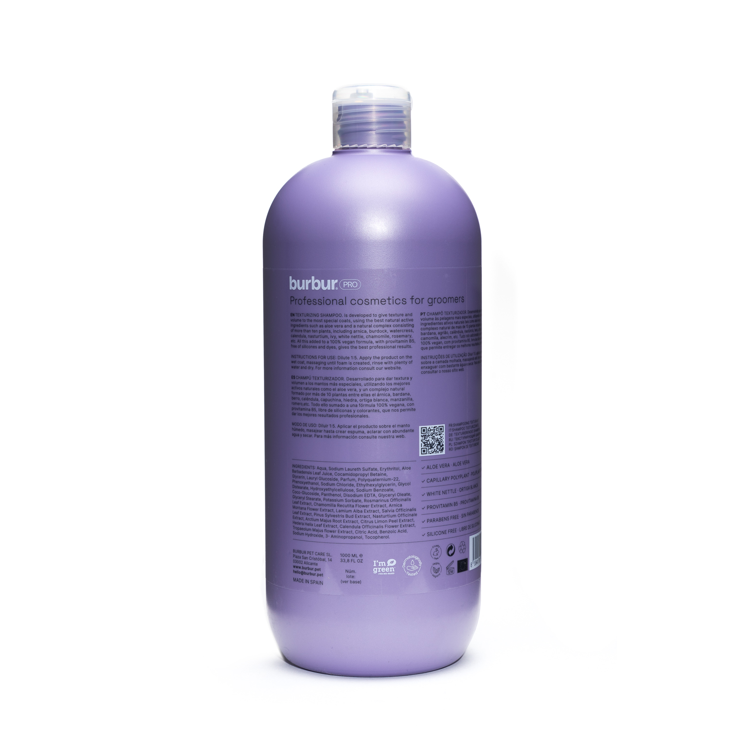 Burbur Pro shampoo texturizing 1000 ml. Spar 20 % - Billede 2