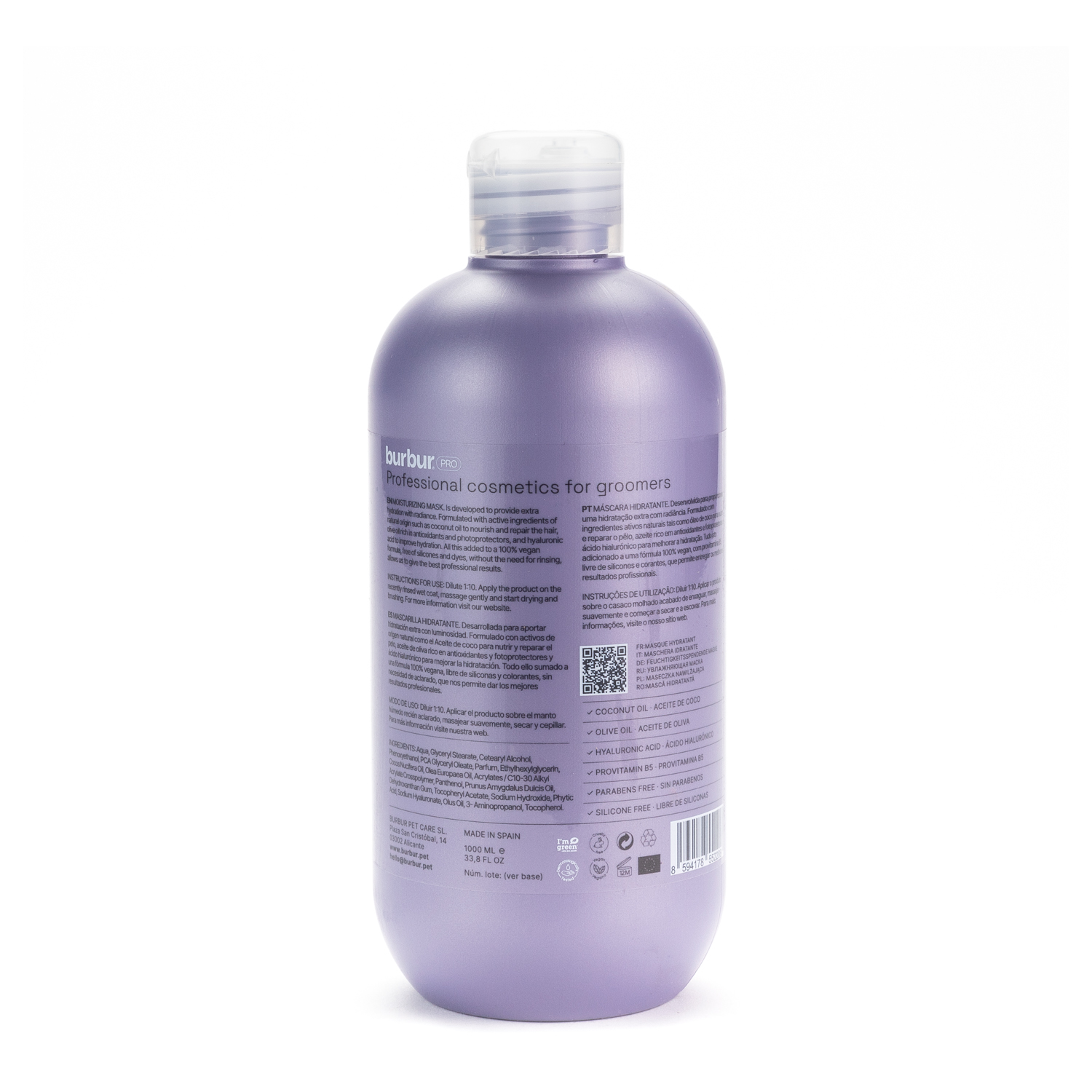Burbur Pro moisturizing mask 500 ml. - Billede 2