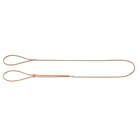 Hunter udstillingsline natur læder 4 mm./140 cm.