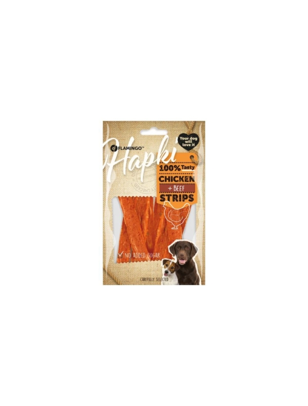 Flamingo Hapki chicken & beef strips 85 g.