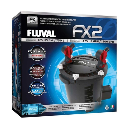 Fluval yderfilter FX2 1800L/H 27W for akvarier op til 750L.