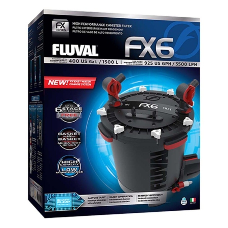 Fluval yderfilter FX6 3500L/H 43W for akvarier op til 1500L.
