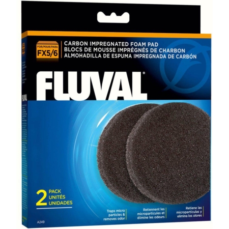 Fluval filtermåtte aktivt kul Fx2/fx4/fx5/fx6 A249