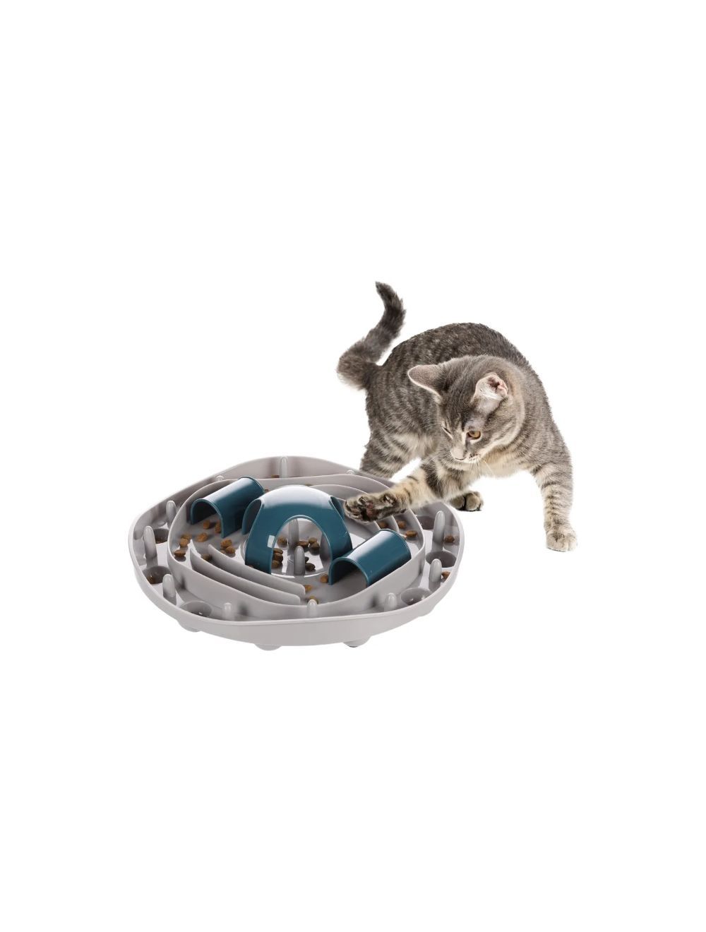 Flamingo aktivitetslegetøj kat Hanto grå/blå