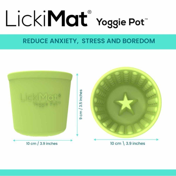 LickiMat Yoggie Pot hundeskål Grøn