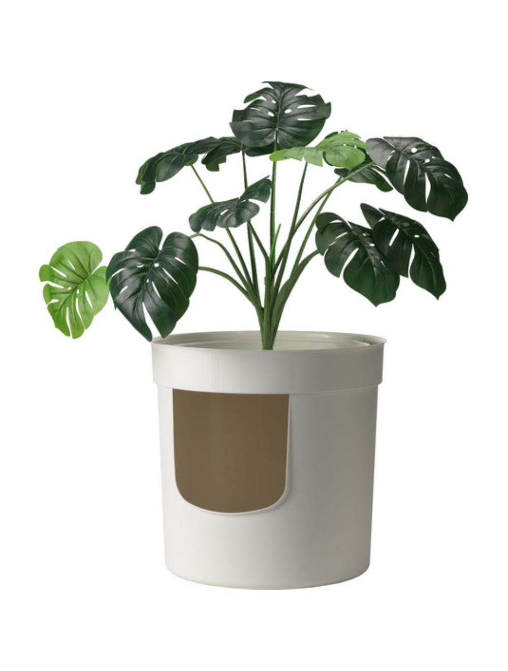 Moderna hidden planter kattetoilet soft white