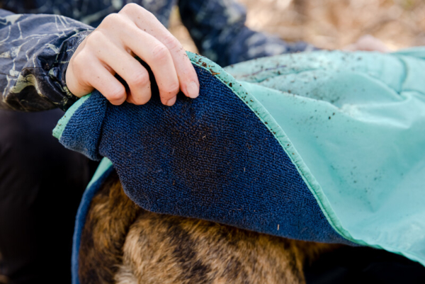 Ruffwear dirtbag™ hunde håndklæde Aurora Teal