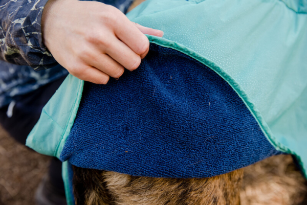 Ruffwear dirtbag™ hunde håndklæde Aurora Teal