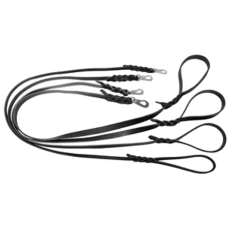 Alac læder line sort 6 mm./120 cm.
