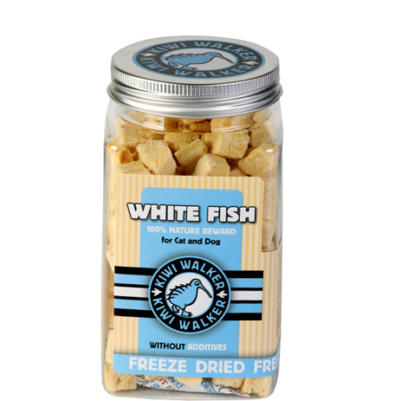 Kiwi Walker frysetørret godbidder White Fish 60 g.