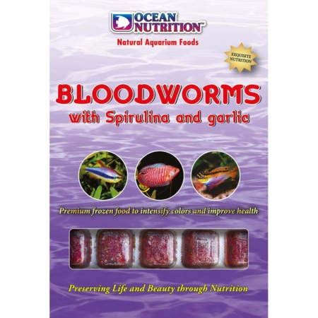 Ocean Nutrition™ Bloodworms With Spirulina And Garlic 100 g.