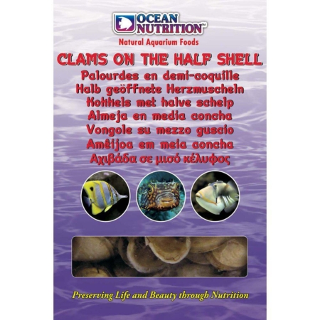 Ocean Nutrition™ Clams On The Half Shell ( Mono Tray) 100 g.